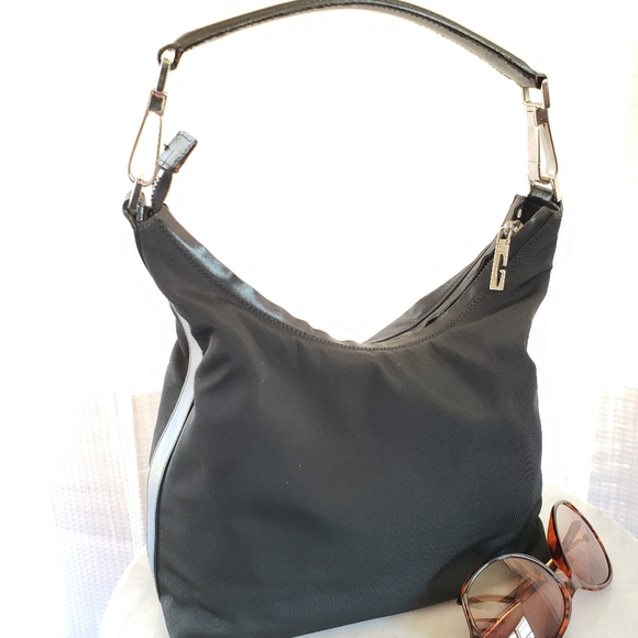 Gucci Handbags - Gucci Hobo Jackie Black Nylon Shoulder Bag